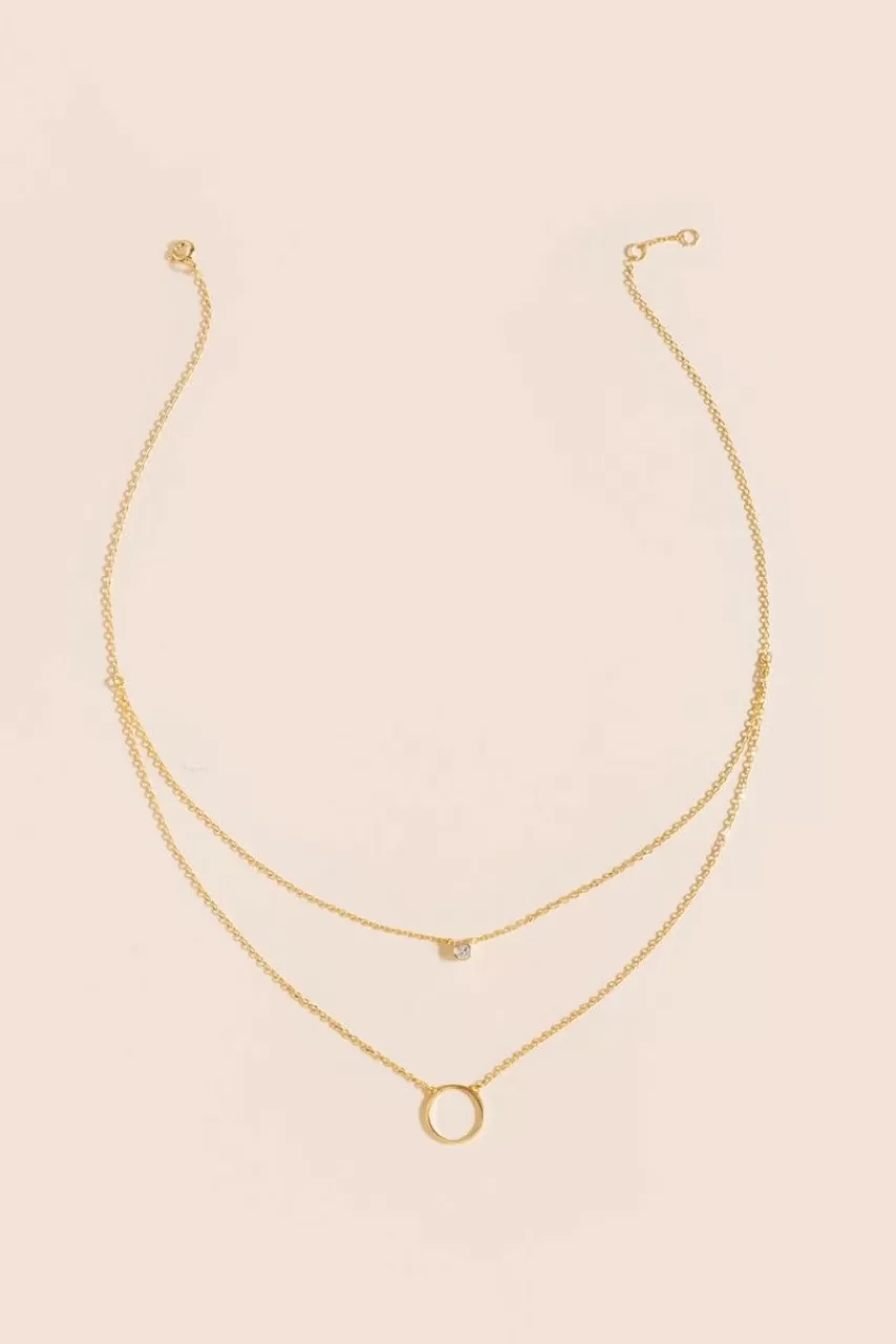 Francesca's Isadora Double Layer Cz Necklace