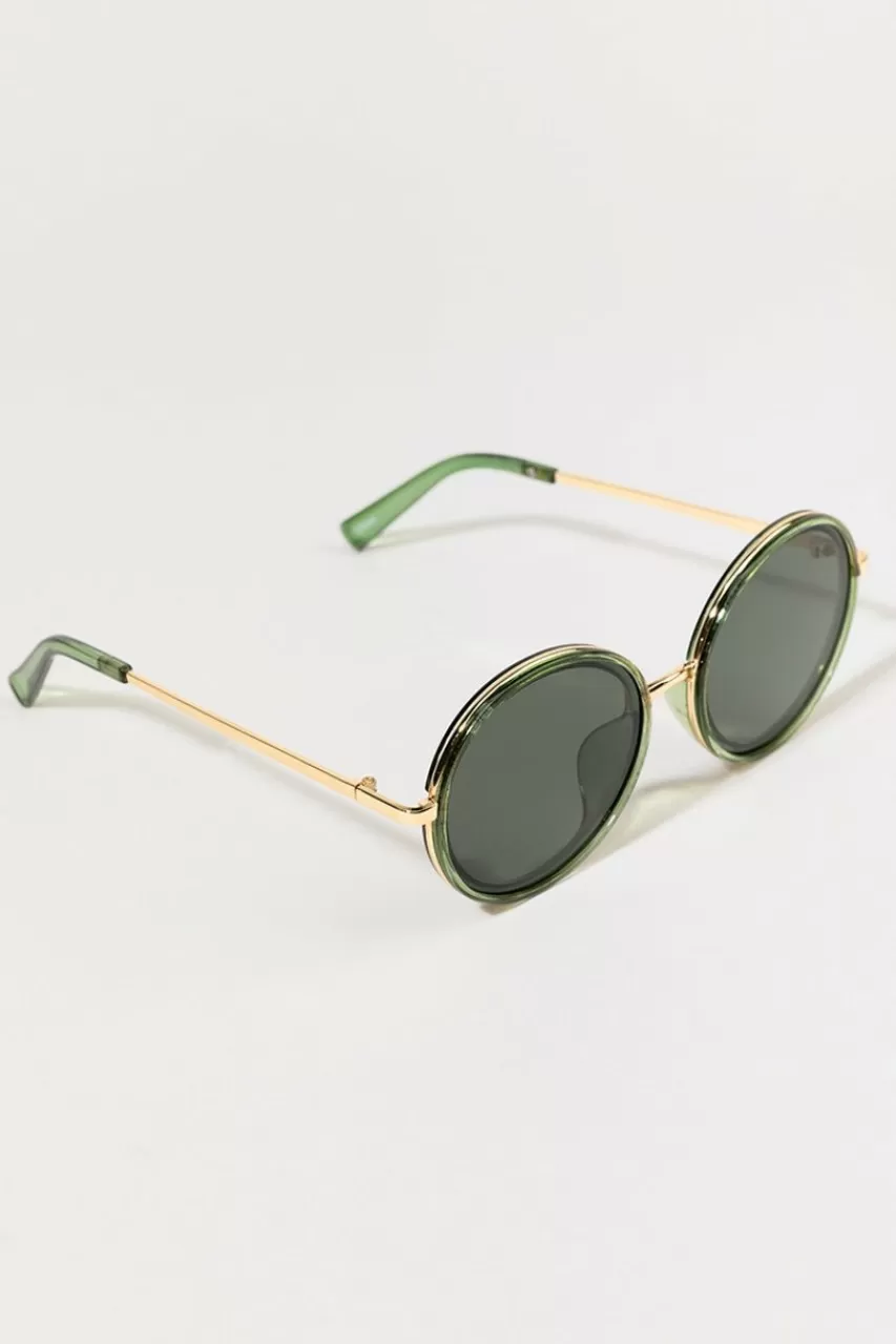Francesca's Isis Round Frame Sunglasses