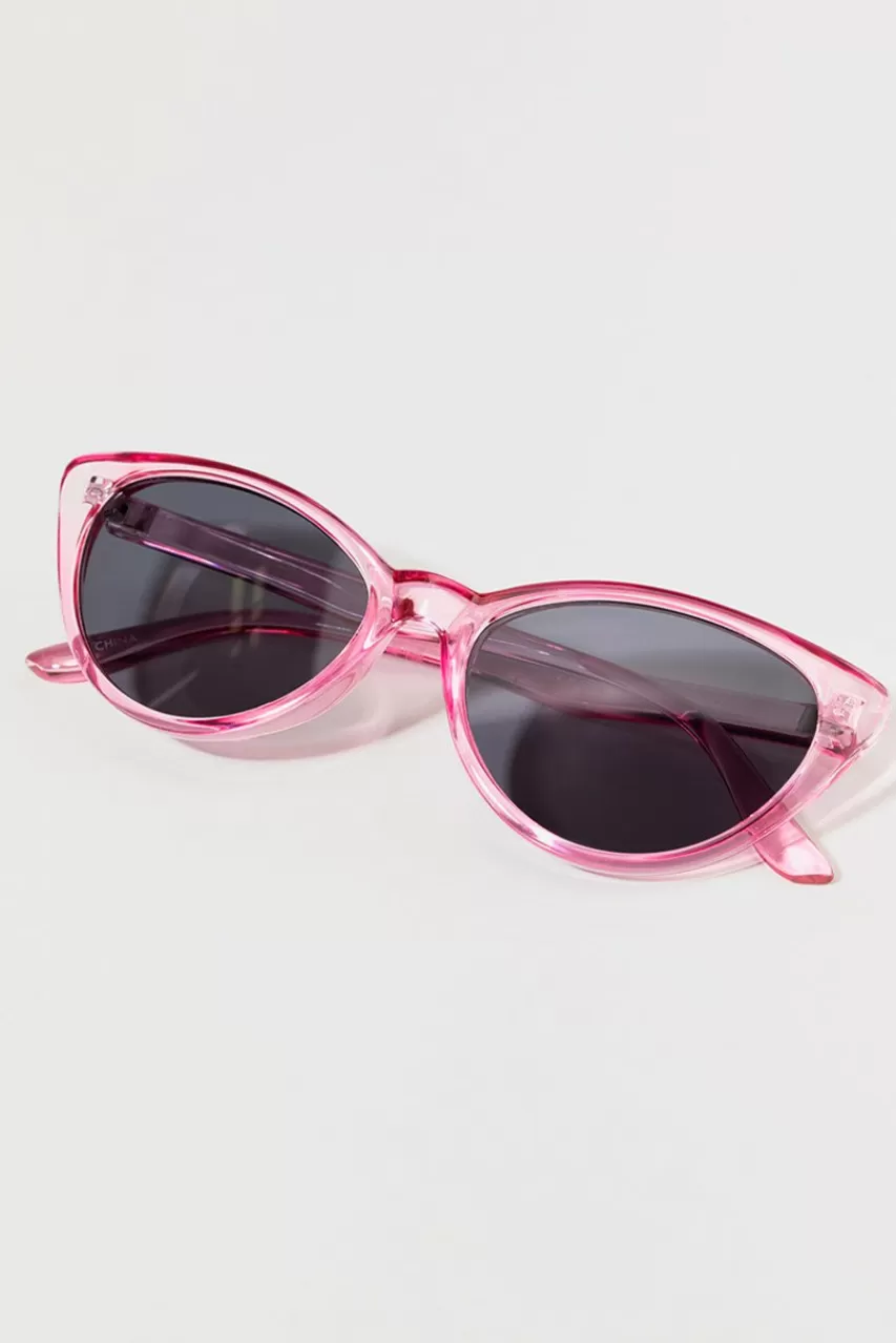 Francesca's Jacey Slender Clear Cat Eye Sunglasses