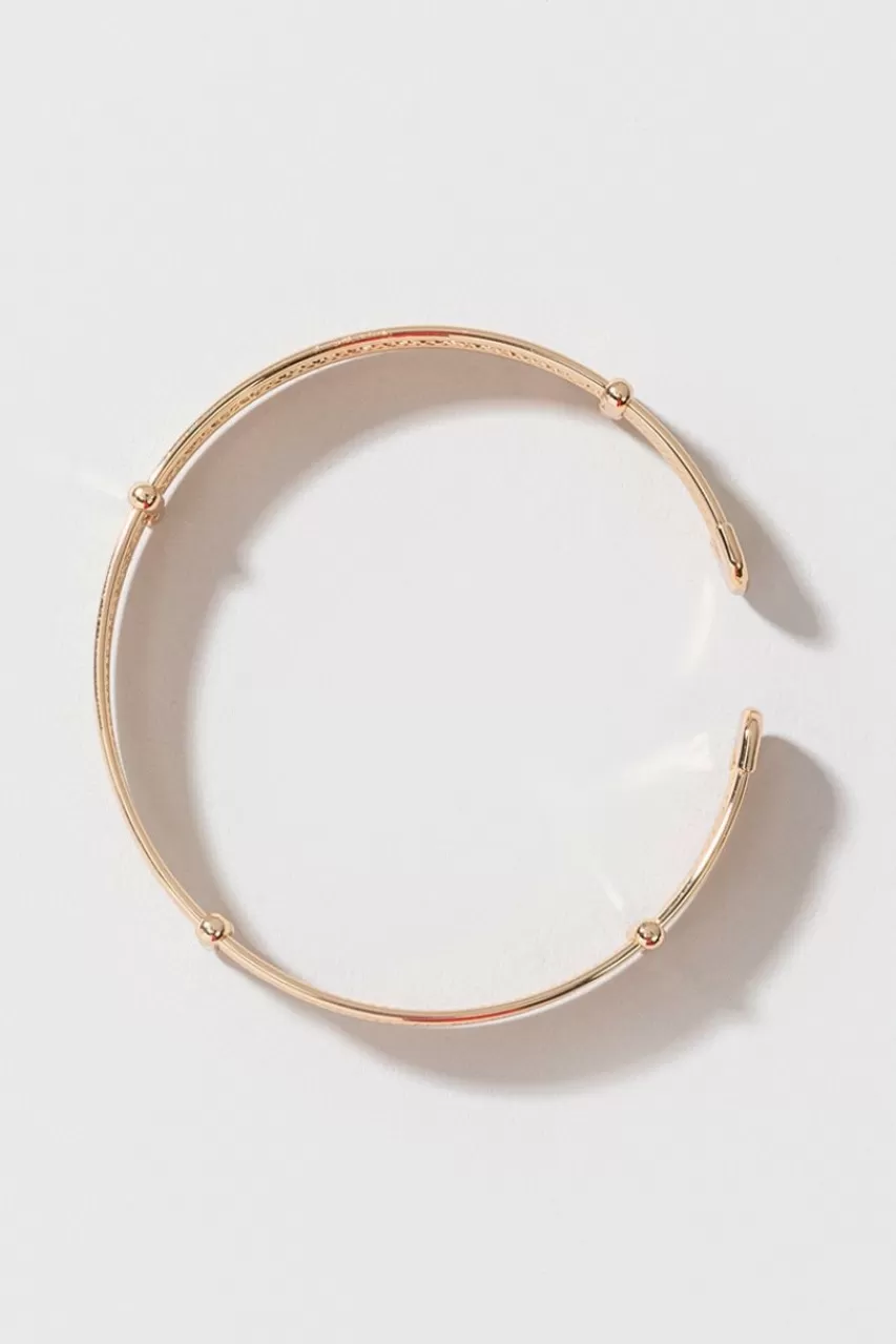 Francesca's Janice Metal Banded Cuff Bracelet