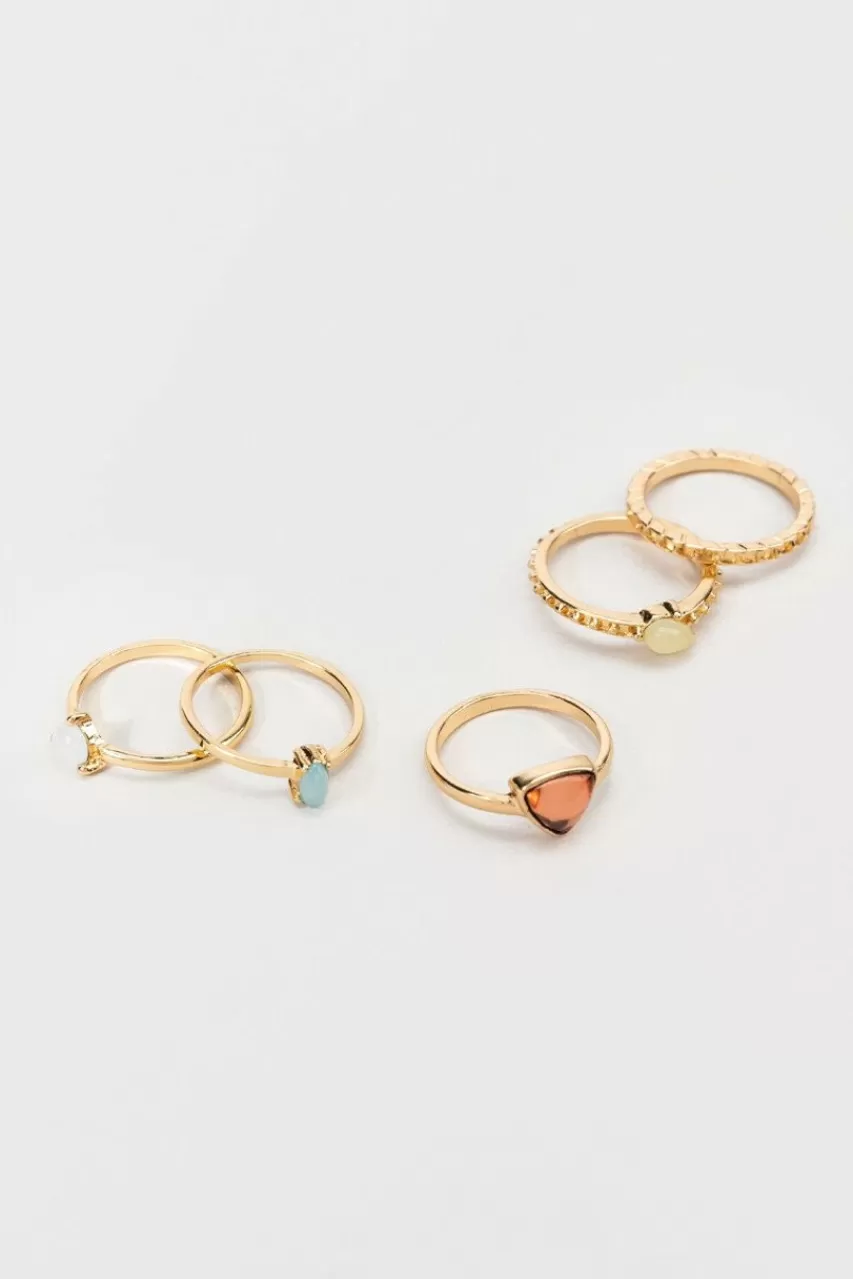 Francesca's Jayce Dainty Focal Ring Set