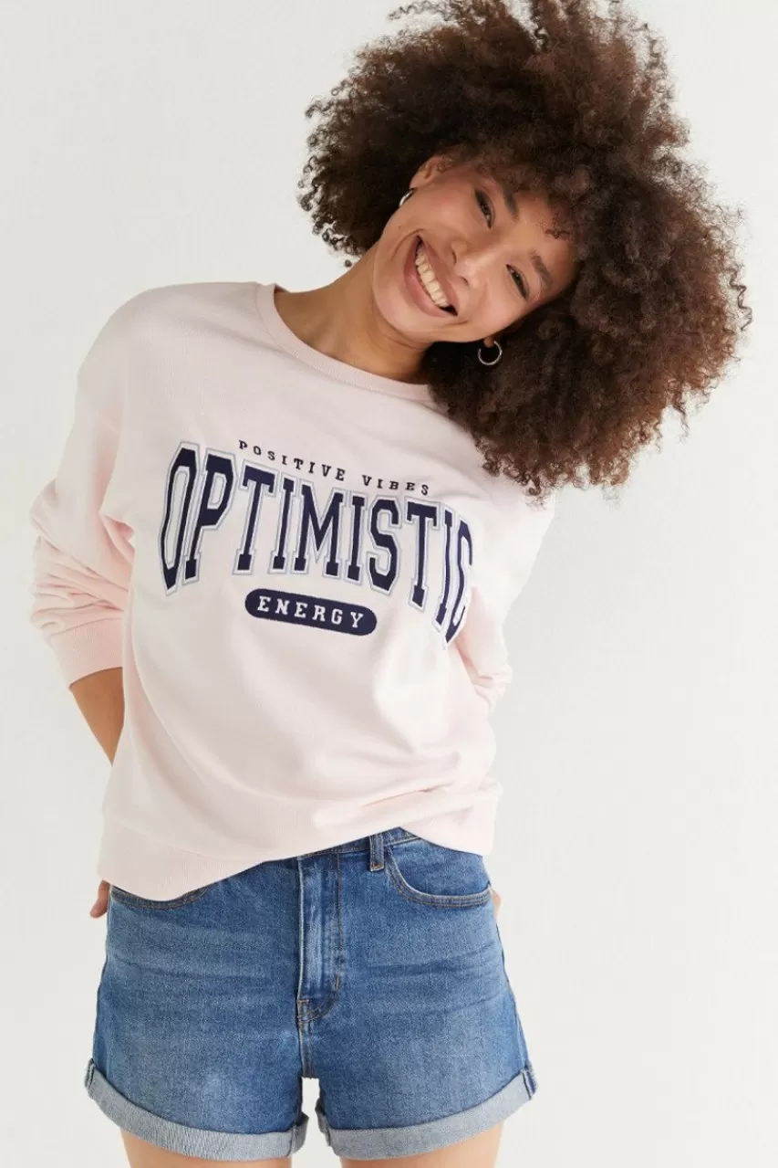 Francesca's Jeanne Embroidered Sweatshirt