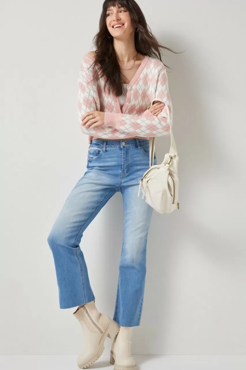 Francesca's Jenna Kick Crop Jeans