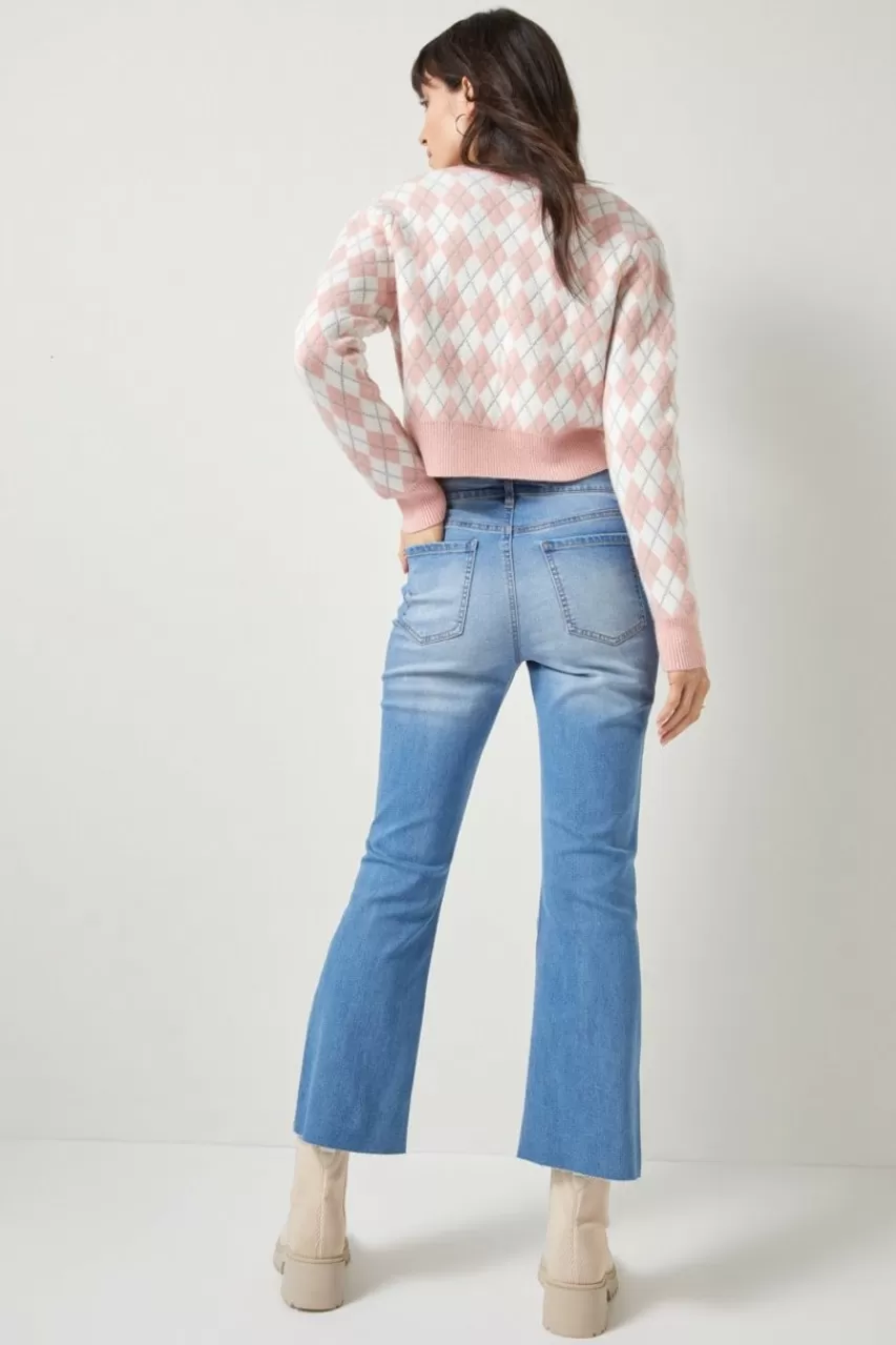 Francesca's Jenna Kick Crop Jeans