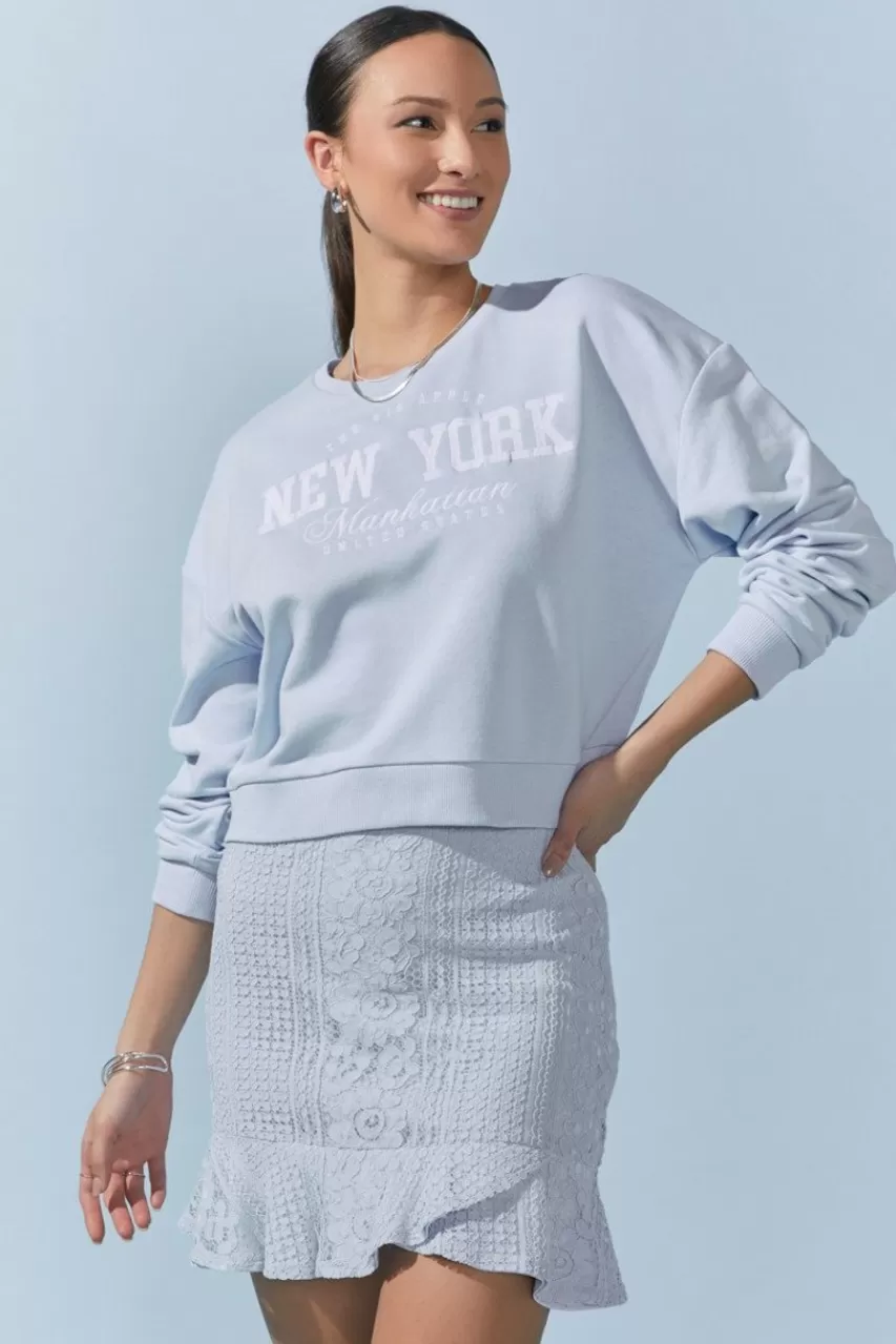 Francesca's Jenny New York Crewneck Sweatshirt