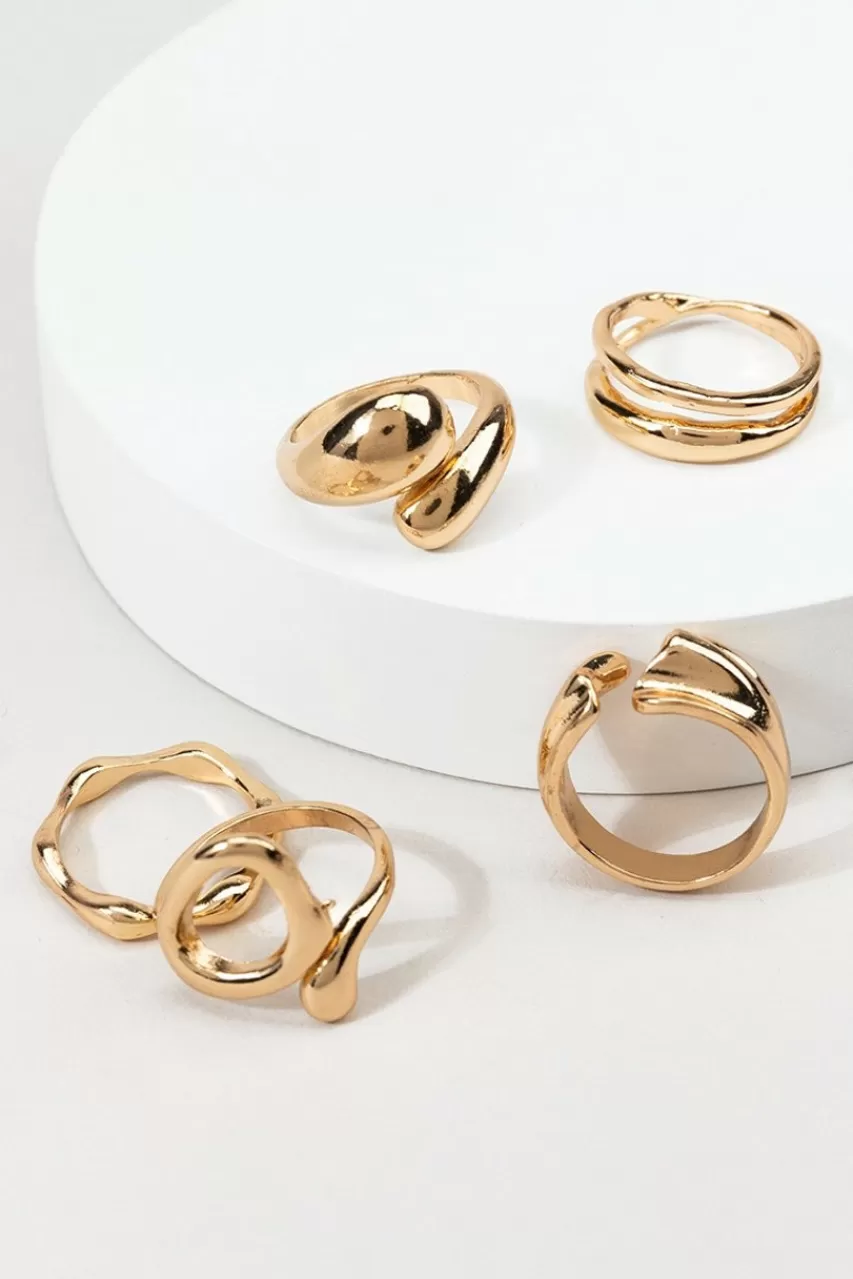 Francesca's Jessy Abstract Ring Set