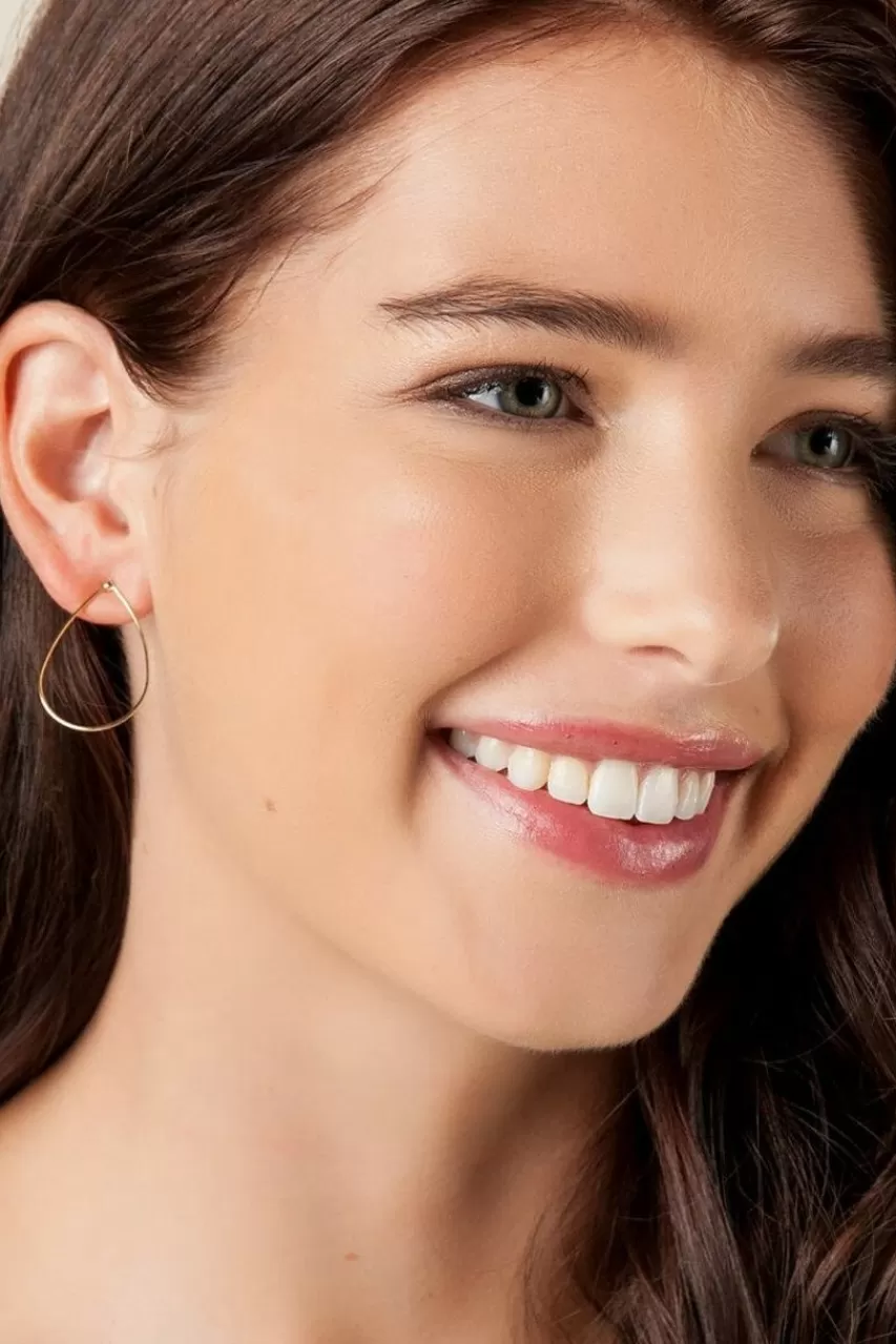 Francesca's Joie Thin Teardrop Earrings