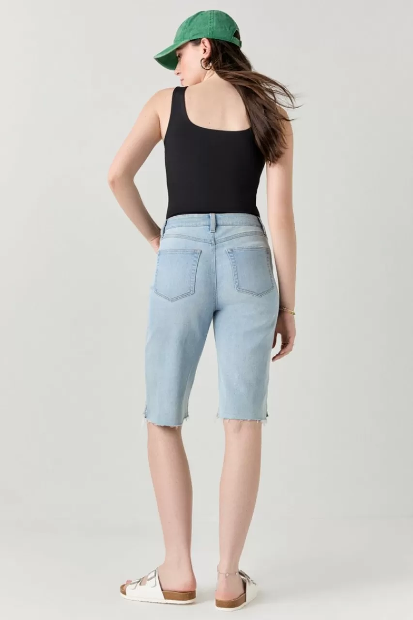 Francesca's Joy Bermuda Denim Shorts
