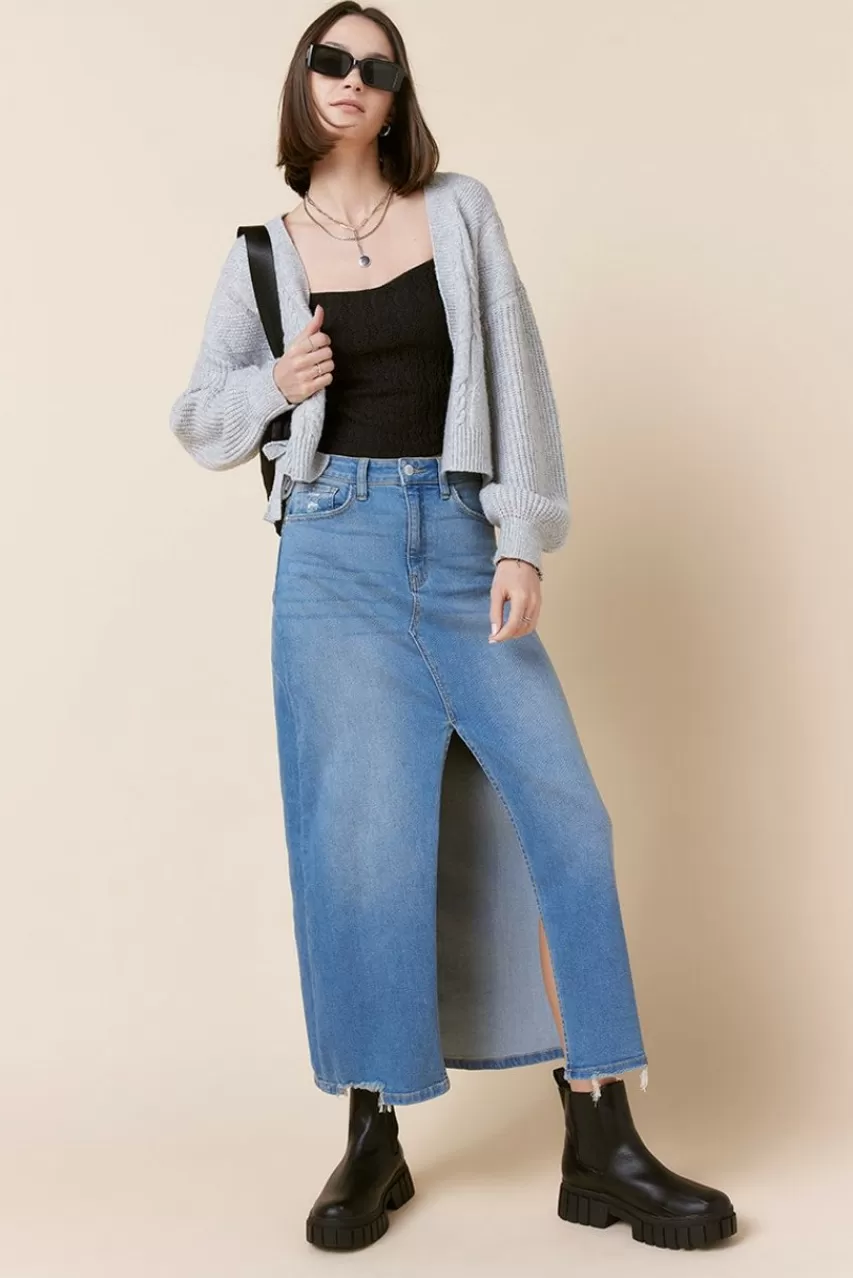 Francesca's Joy Textured Corset Tank Top
