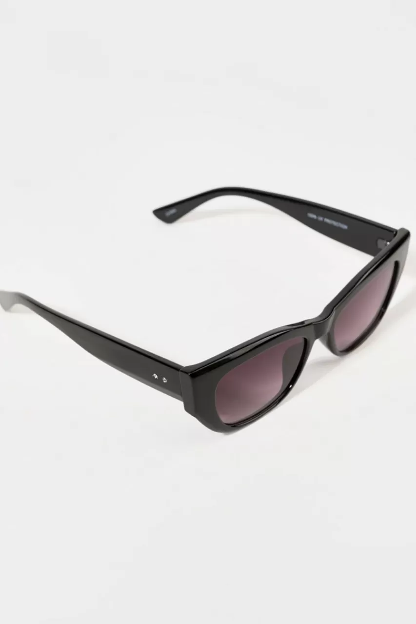 Francesca's Jude Narrow Angular Cat Eye Sunglasses