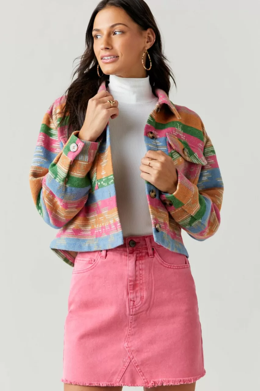 Francesca's Julia Denim Mini Skirt
