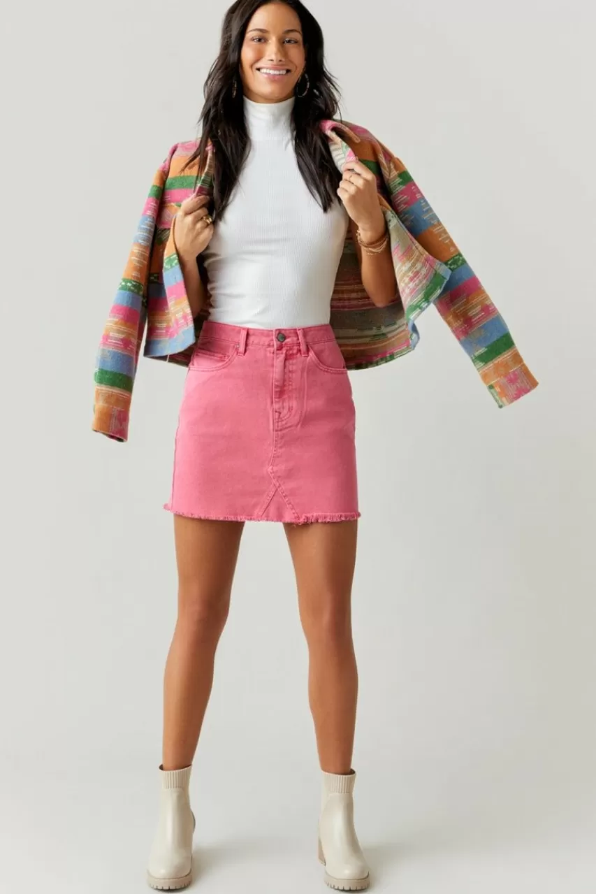 Francesca's Julia Denim Mini Skirt