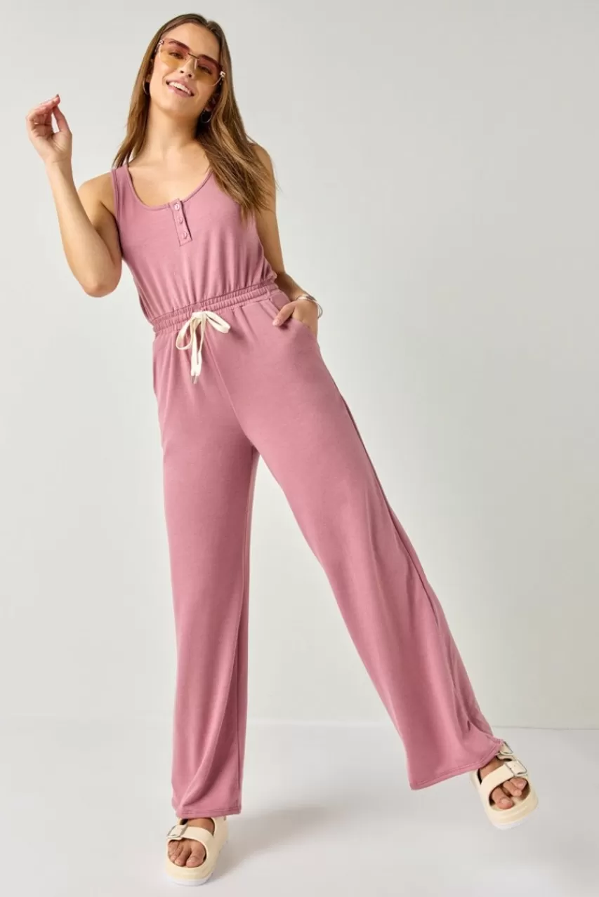 Francesca's Juliana Henley Tank Top Onesie