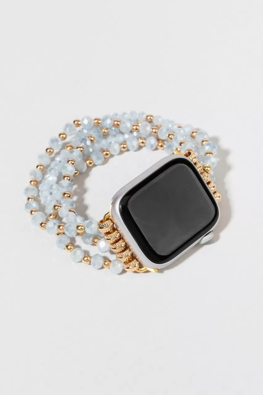 Francesca's Julie Blue Glass Bead Watch Strap