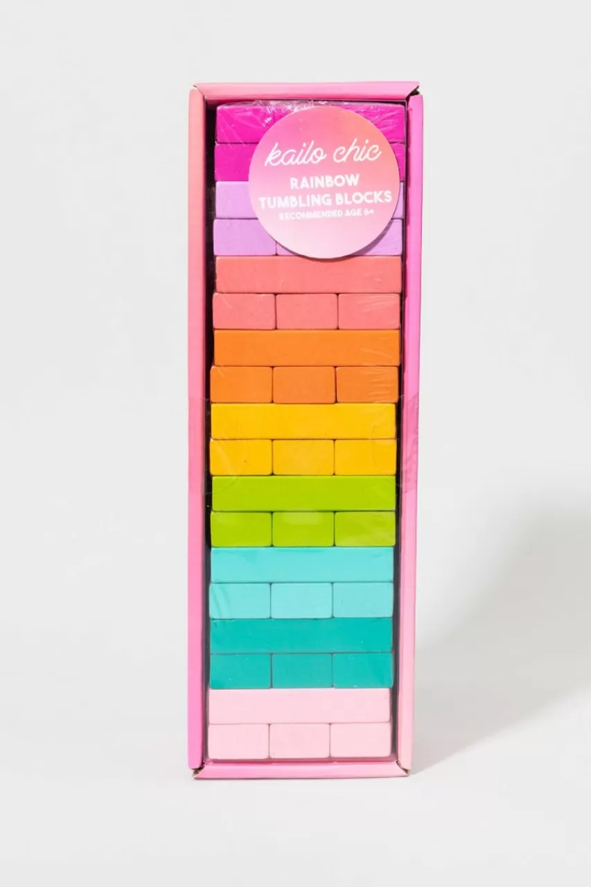 Francesca's Kailo Chic Rainbow Stacking Blocks Game