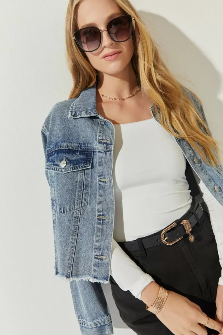 Francesca's Kaitlyn Slim Frame Cat Eye Sunglasses