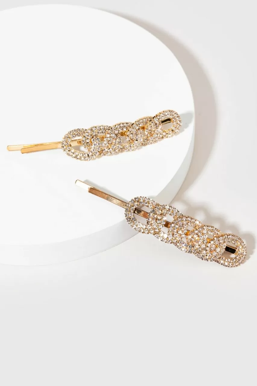 Francesca's Karol Rhinestone Bobby Pins