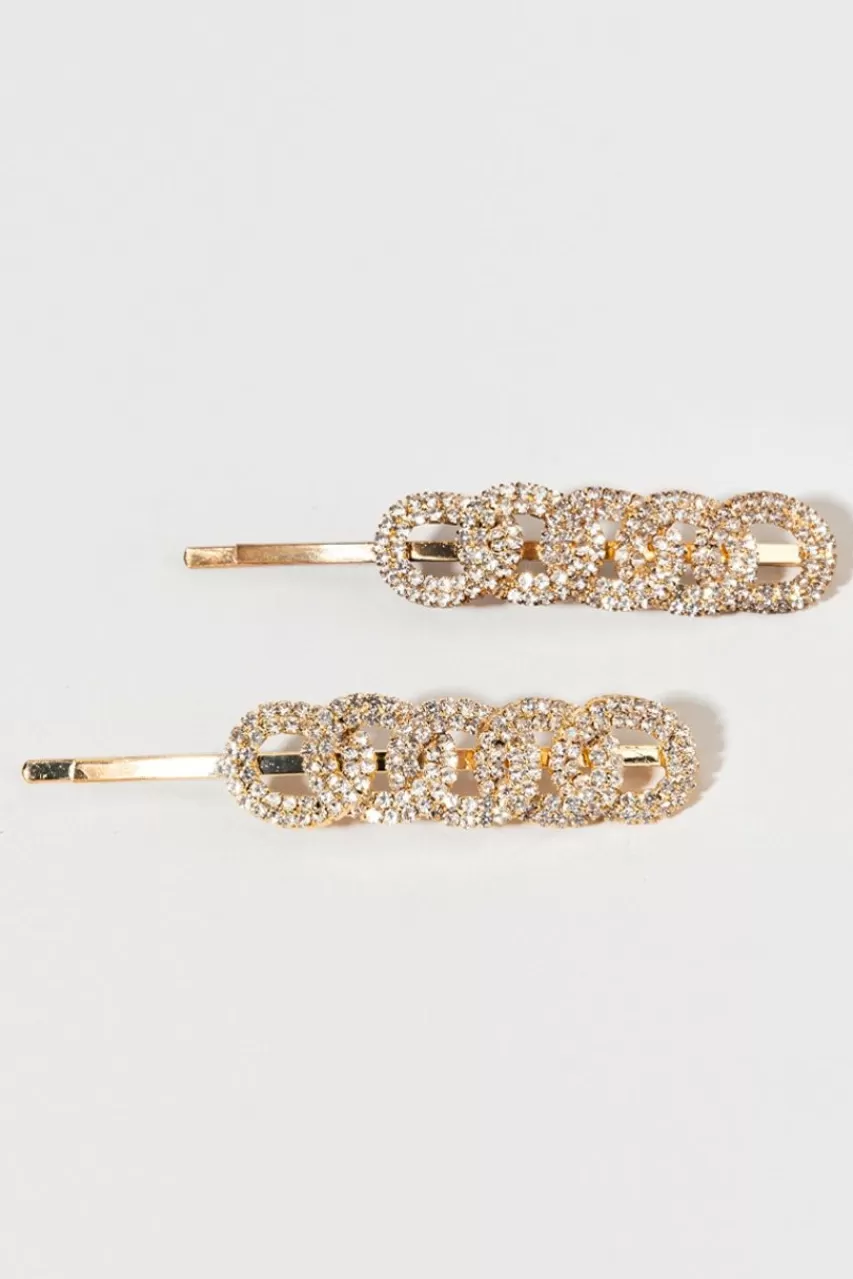 Francesca's Karol Rhinestone Bobby Pins