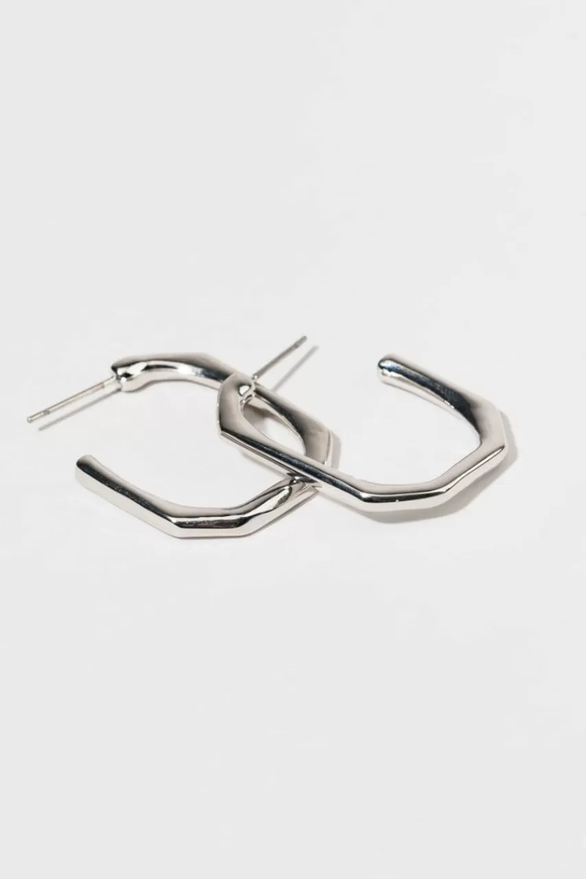 Francesca's Kayla Long Octagon Earrings