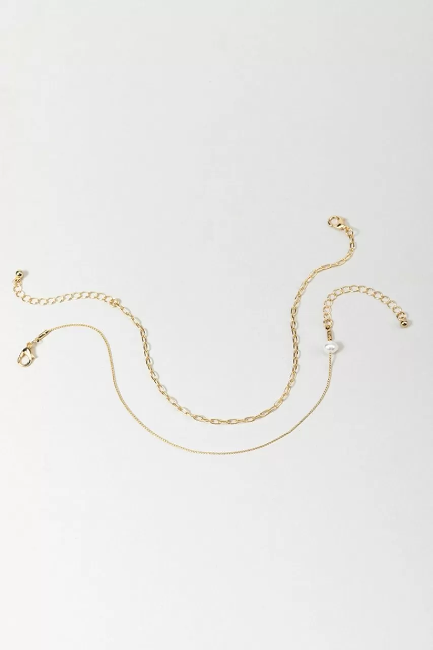 Francesca's Kelly Freshwater Anklet Set