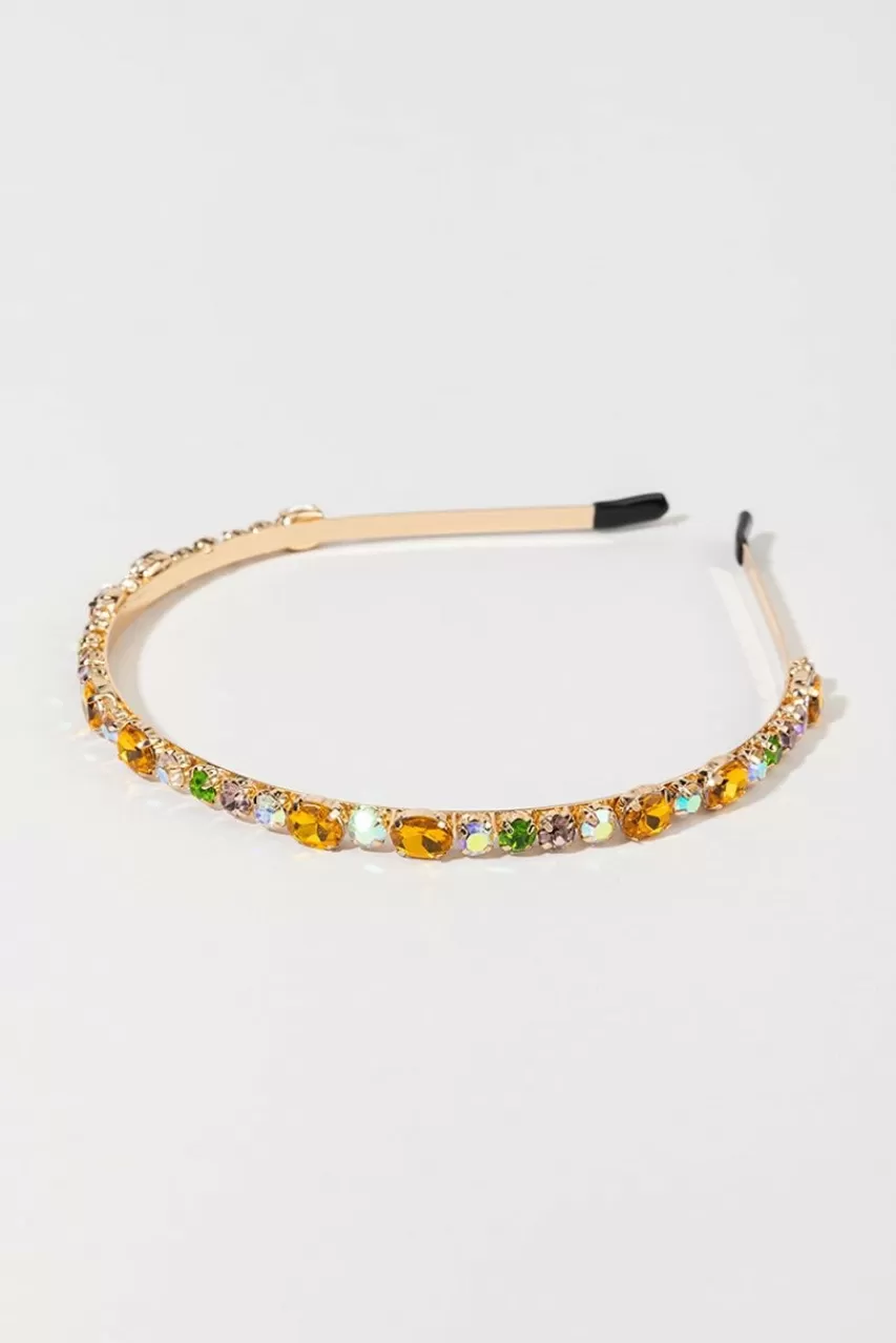 Francesca's Kensley Golden Embellished Headband
