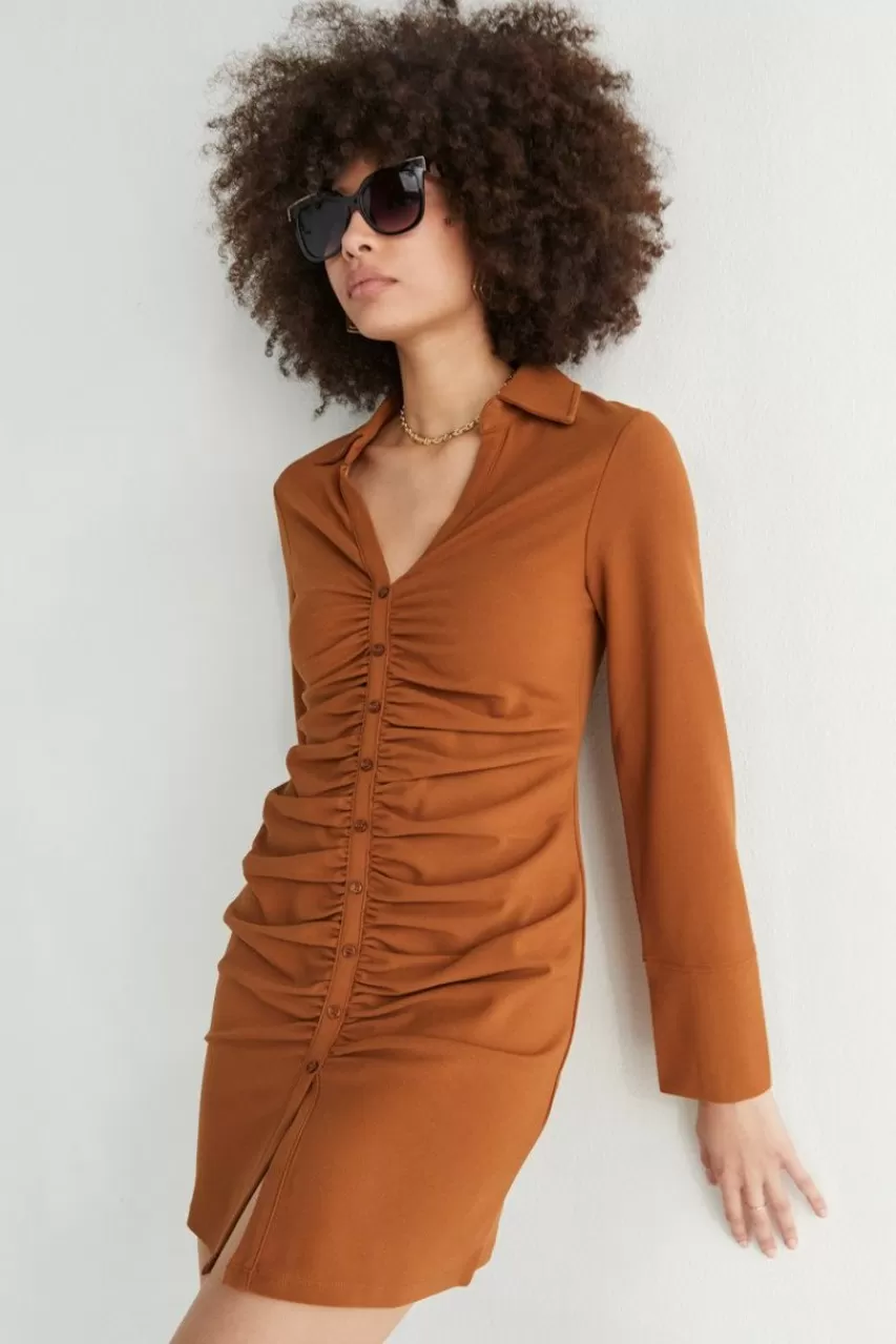 Francesca's Kimberley Front Collar Dress