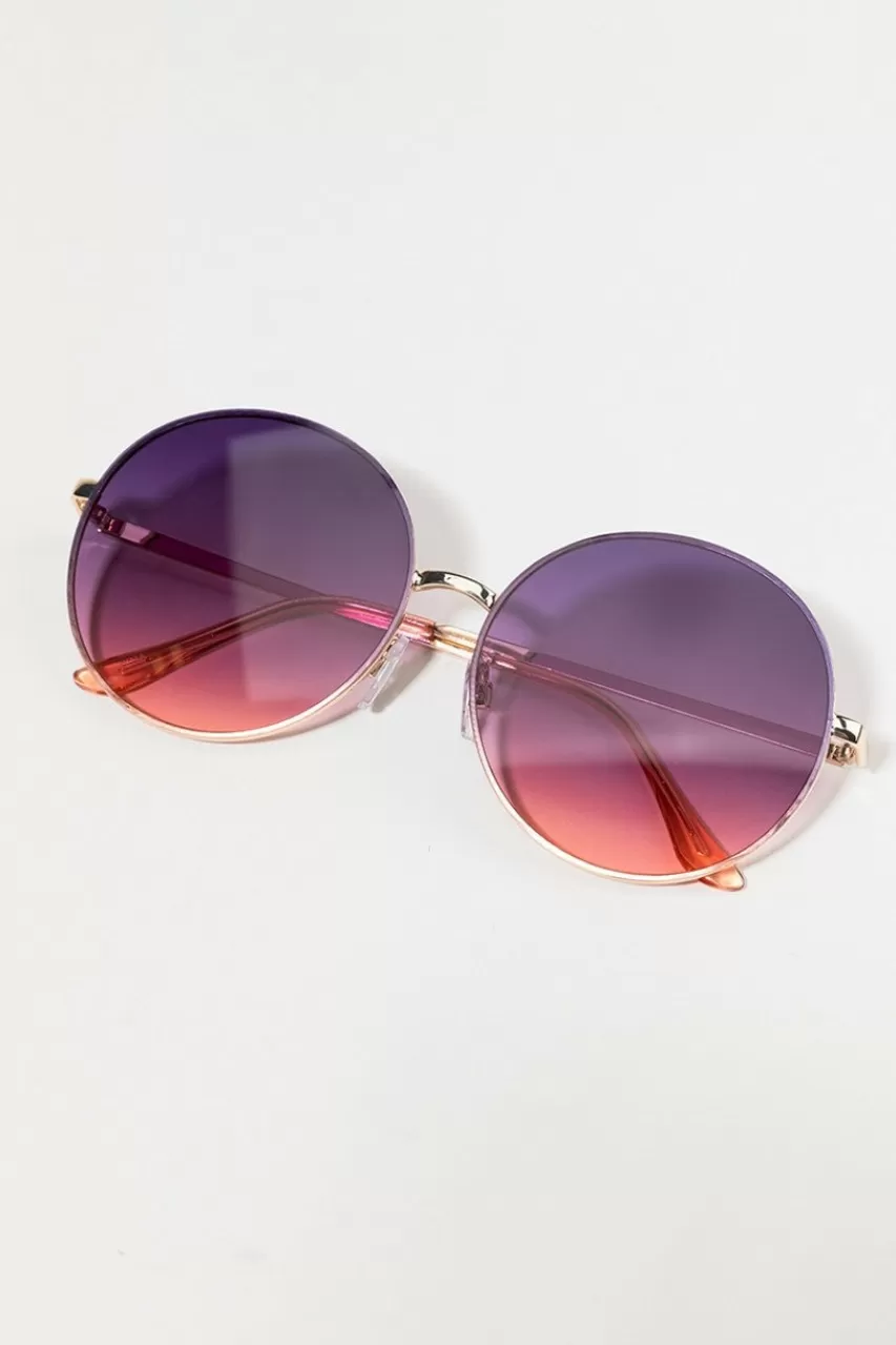 Francesca's Kimberly Round Sunglasses