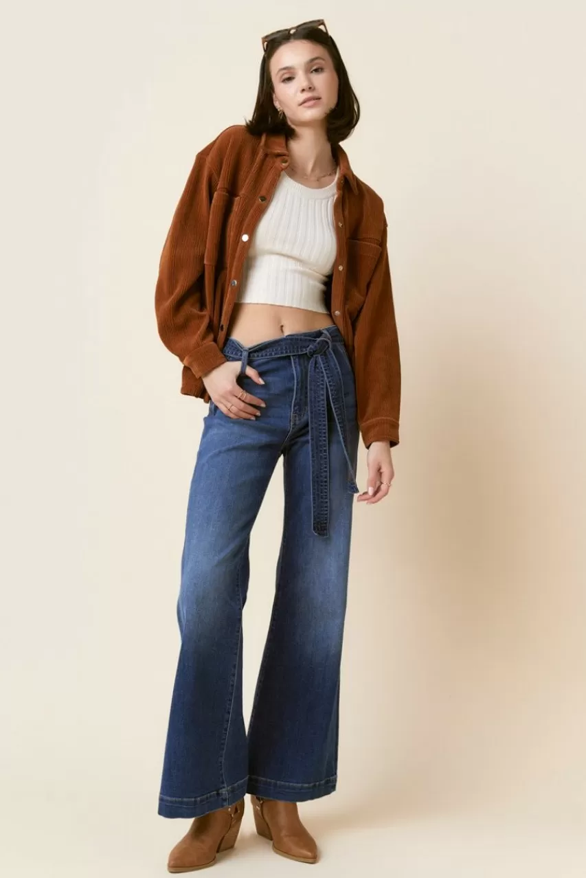 Francesca's Kris Textured Faux Suede Shacket