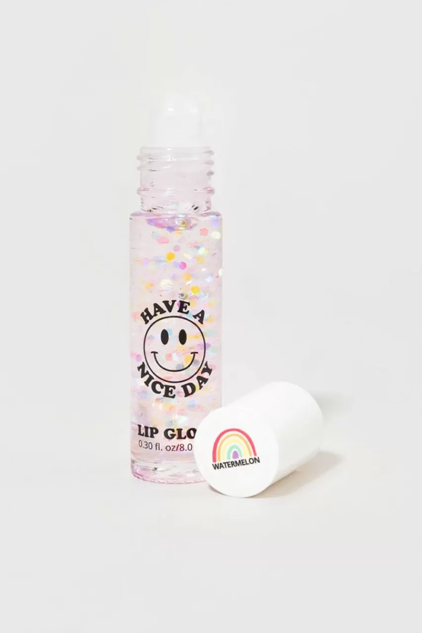 Francesca's Lavender Stardust Watermelon Nice Day Lip Gloss