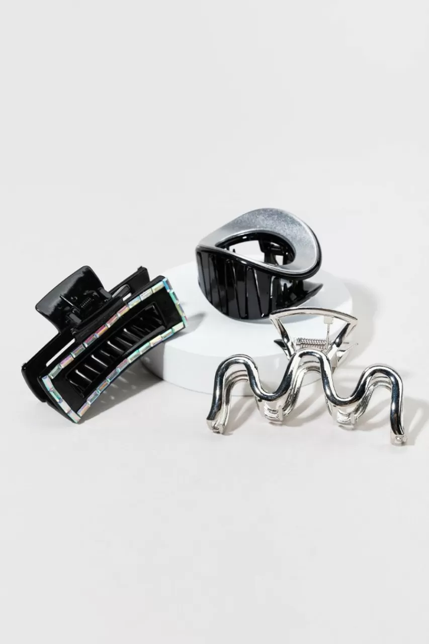 Francesca's Layne Metal Claw Clip Set
