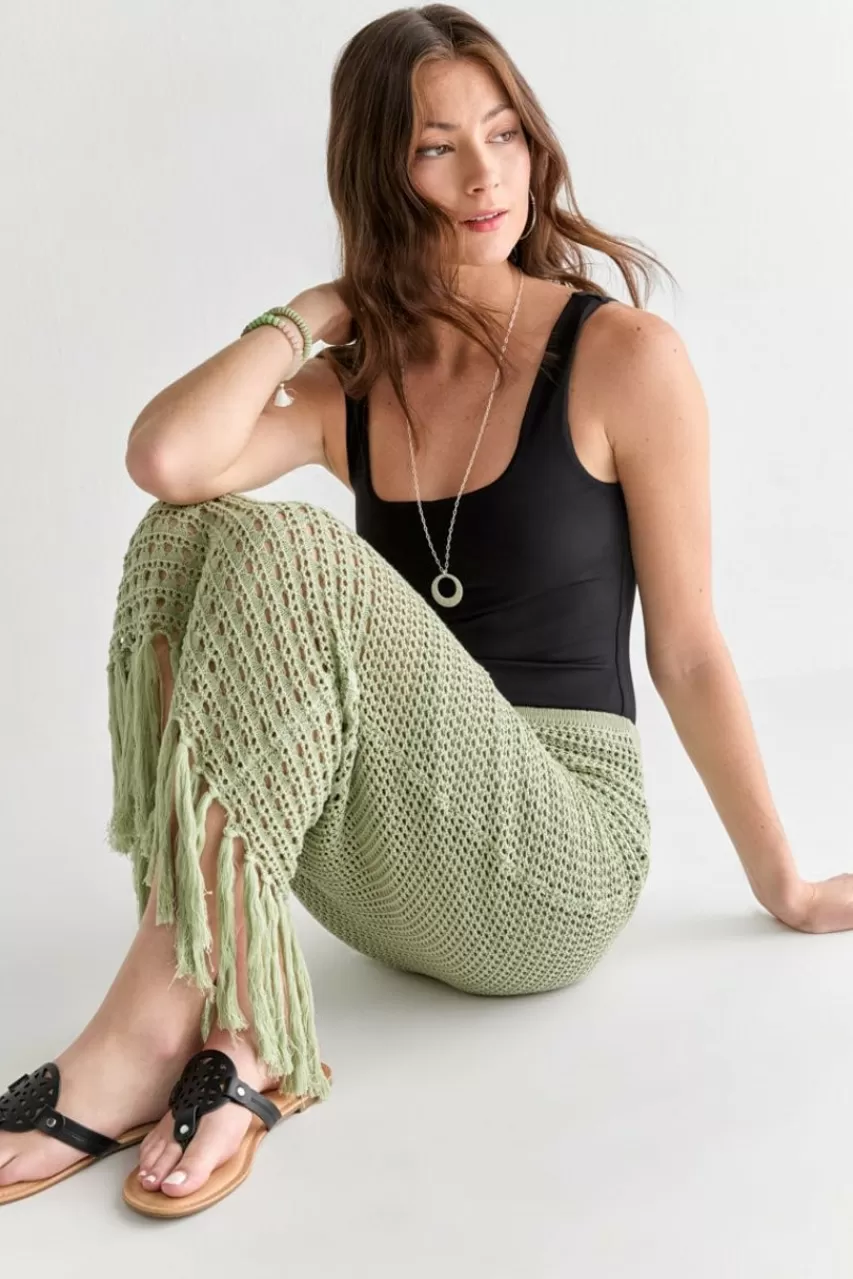 Francesca's Lenore Crochet Tassel Skirt