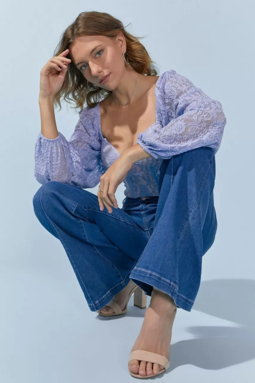 Francesca's Lindsay Front Seam Bootcut Jeans