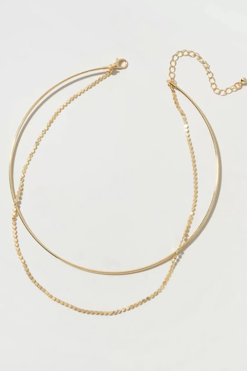 Francesca's Lindsey Collar Chain Necklace