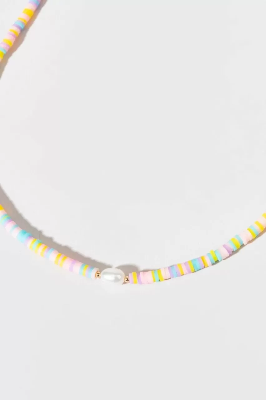 Francesca's Linnet Pastel Smile Necklace