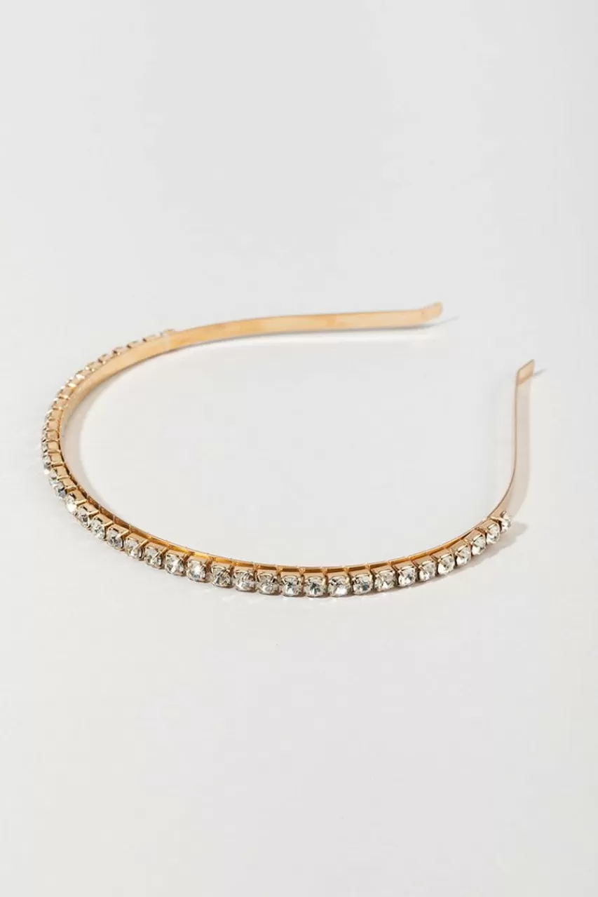 Francesca's Lola Thin Rhinestone Headband