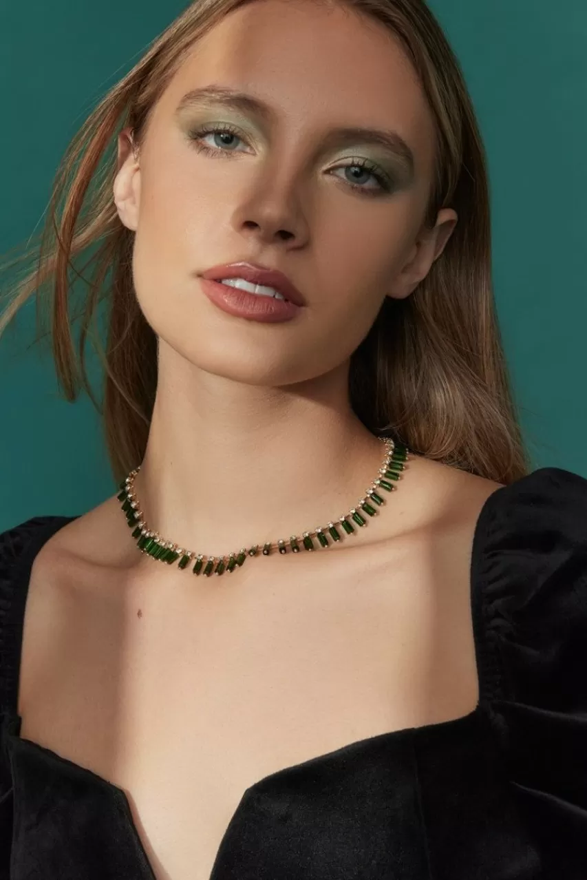 Francesca's Luxe 14K Gold Plated Fan Necklace