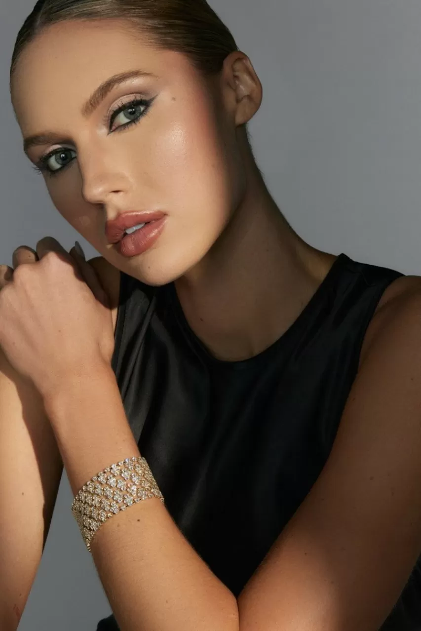 Francesca's Luxe 14K Plated Mesh Cupchain Bracelet