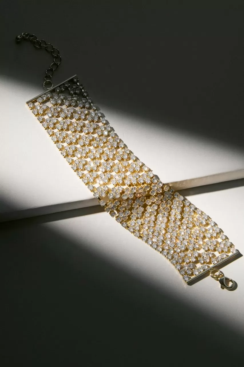Francesca's Luxe 14K Plated Mesh Cupchain Bracelet