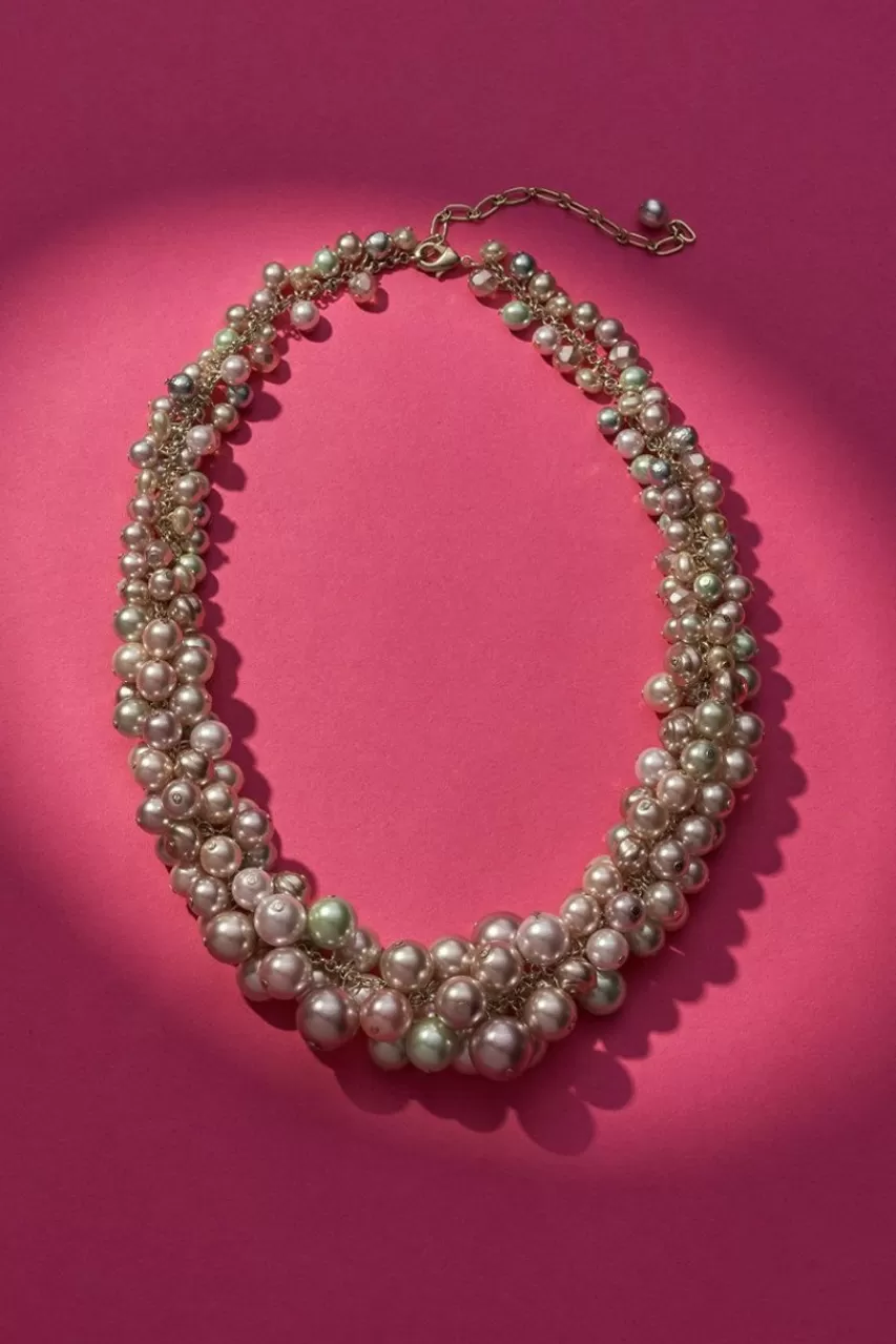 Francesca's Luxe Pearl Cluster Necklace