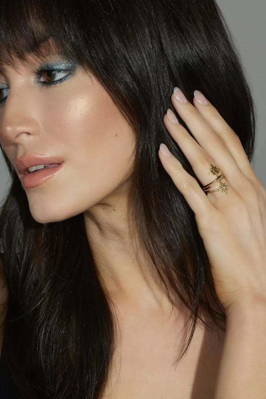 Francesca's Luxe Plated Celestial Wrap Ring