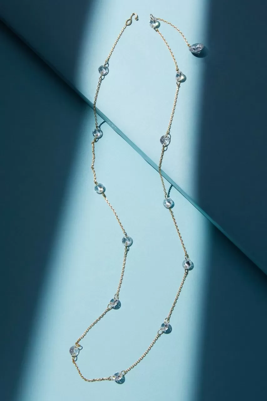 Francesca's Luxe Plated Floating Cz Pendant Necklace