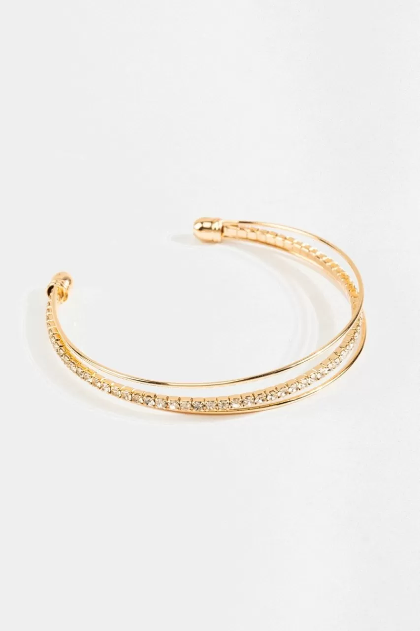 Francesca's Lysette 3 Row Cupchain Cuff