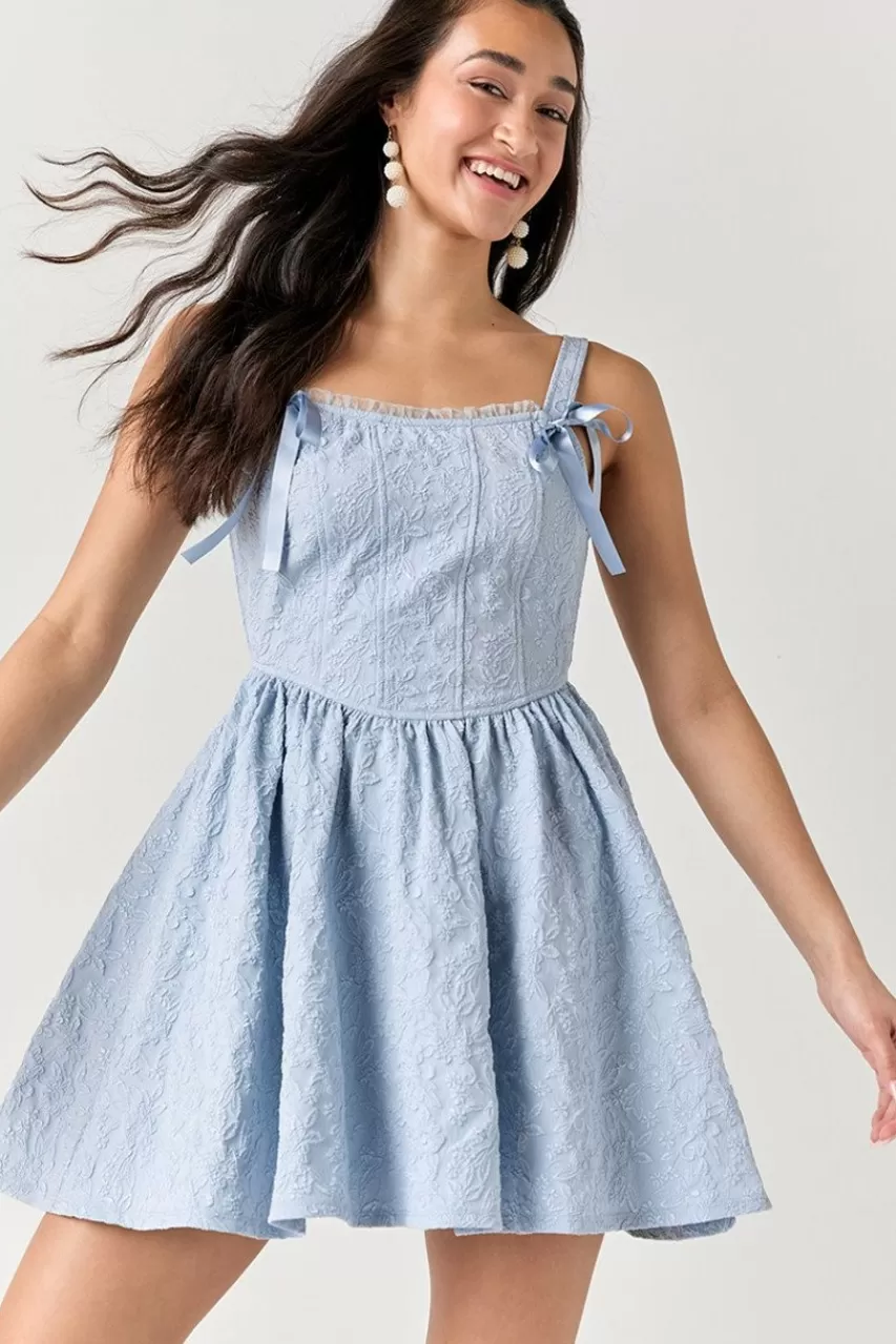 Francesca's Madalyn Jacquared Dress
