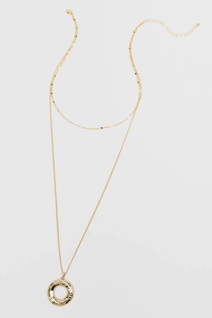 Francesca's Maddy Open Circle Pendant Necklace
