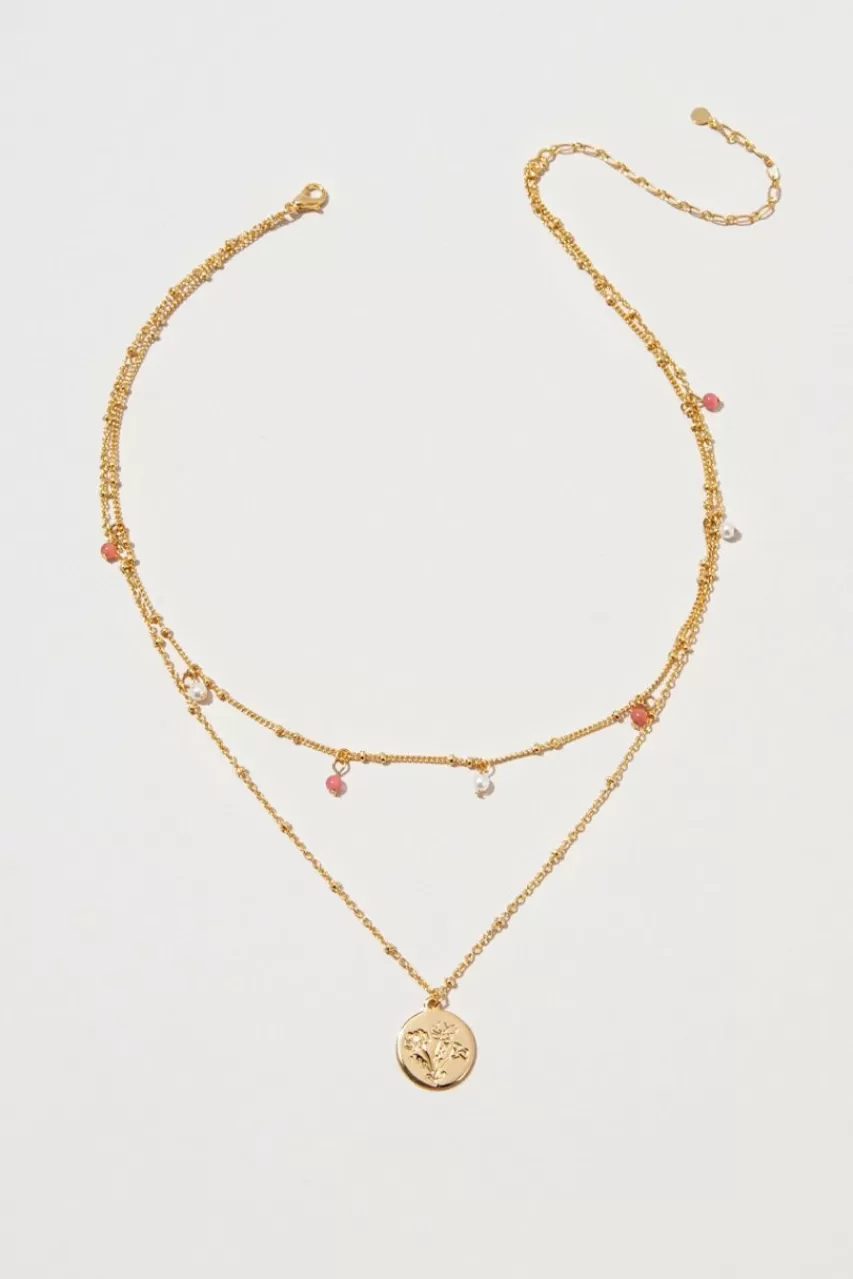 Francesca's Madi Flower Charm Necklace