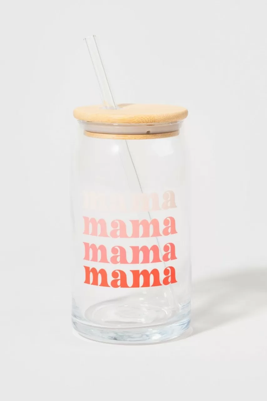 Francesca's Mama Can Glass Jar With Lid
