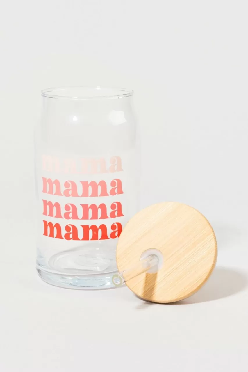 Francesca's Mama Can Glass Jar With Lid