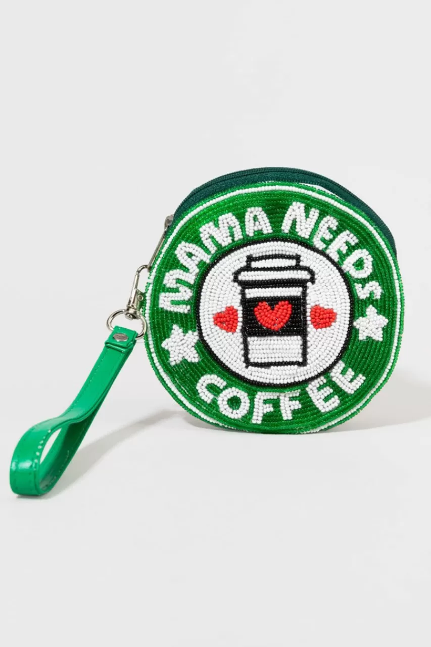 Francesca's Mama Needs Coffee Pouch Wallet