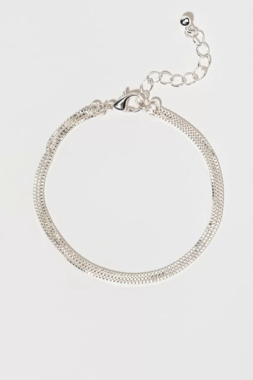 Francesca's Marcelyn Three Row Shiny Bracelet