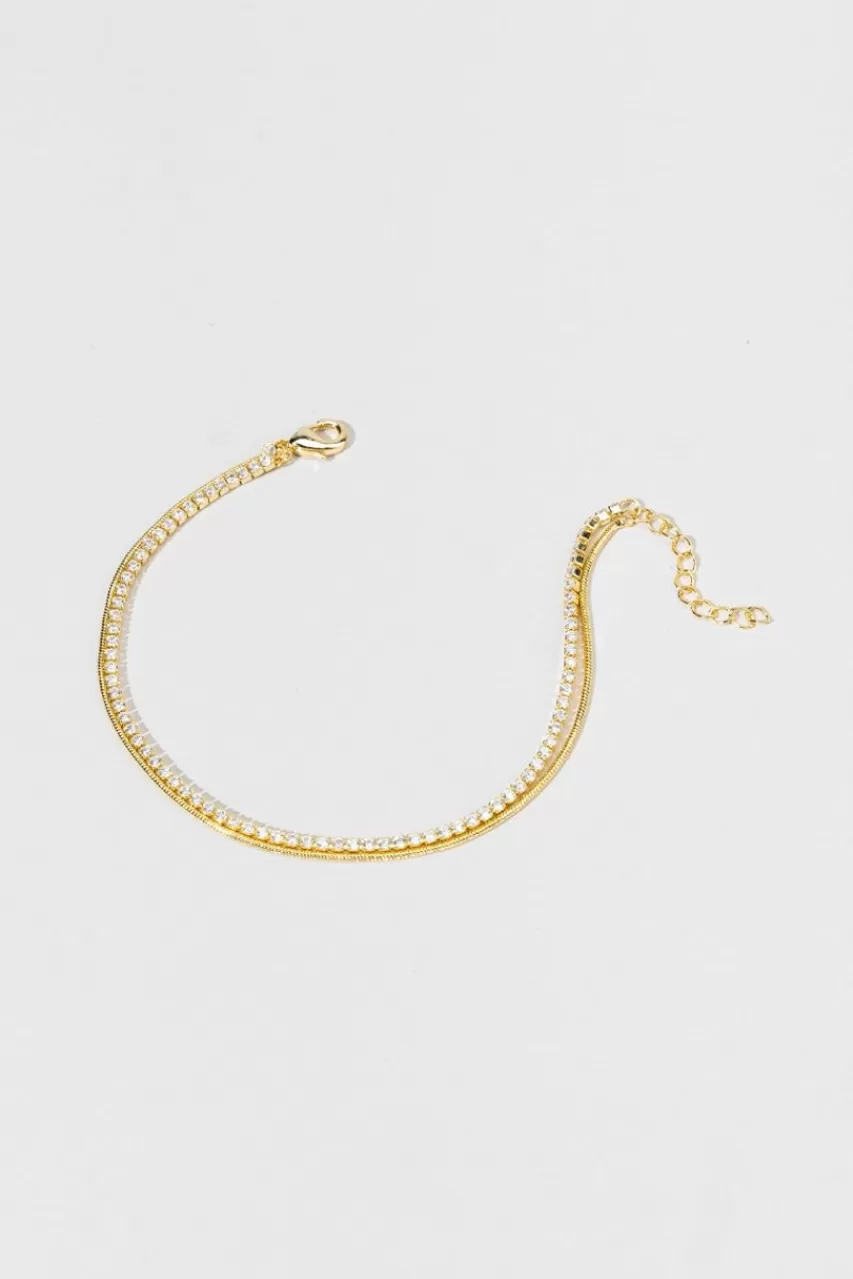 Francesca's Martha Gold Cupchain Bracelet